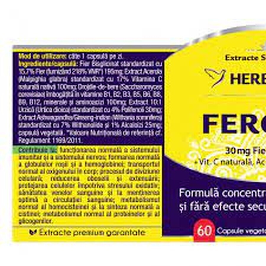 Feronix, 60 capsule, Herbagetica