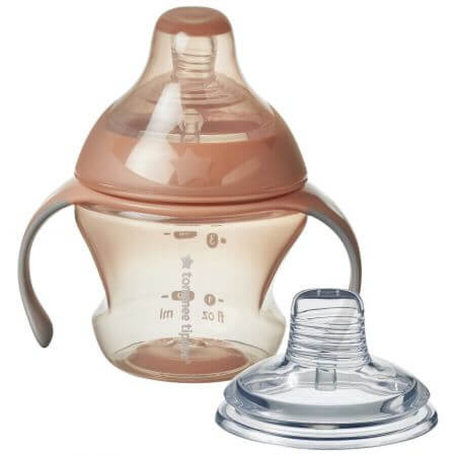 Cana de tranzitie cu manere detasabile, 4 - 7 luni, Portocaliu, 150 ml, Tommee Tippee