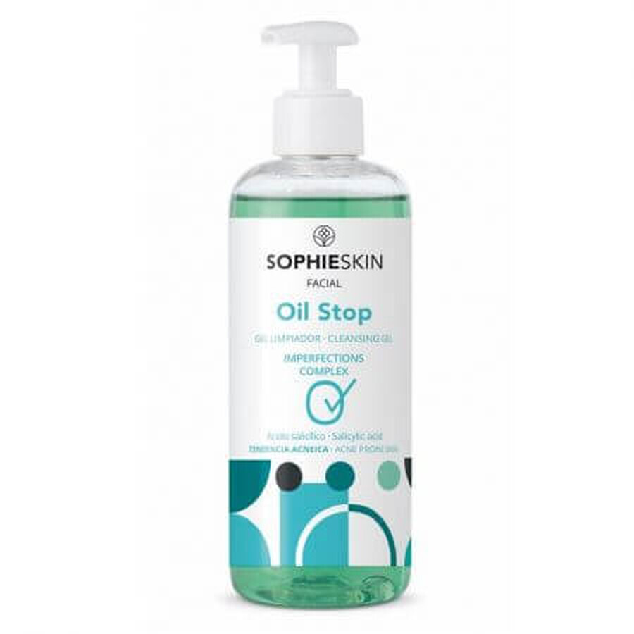 Gel de curatare pentru ten cu tendinta acneica Oil Stop, 250 ml, Sophieskin