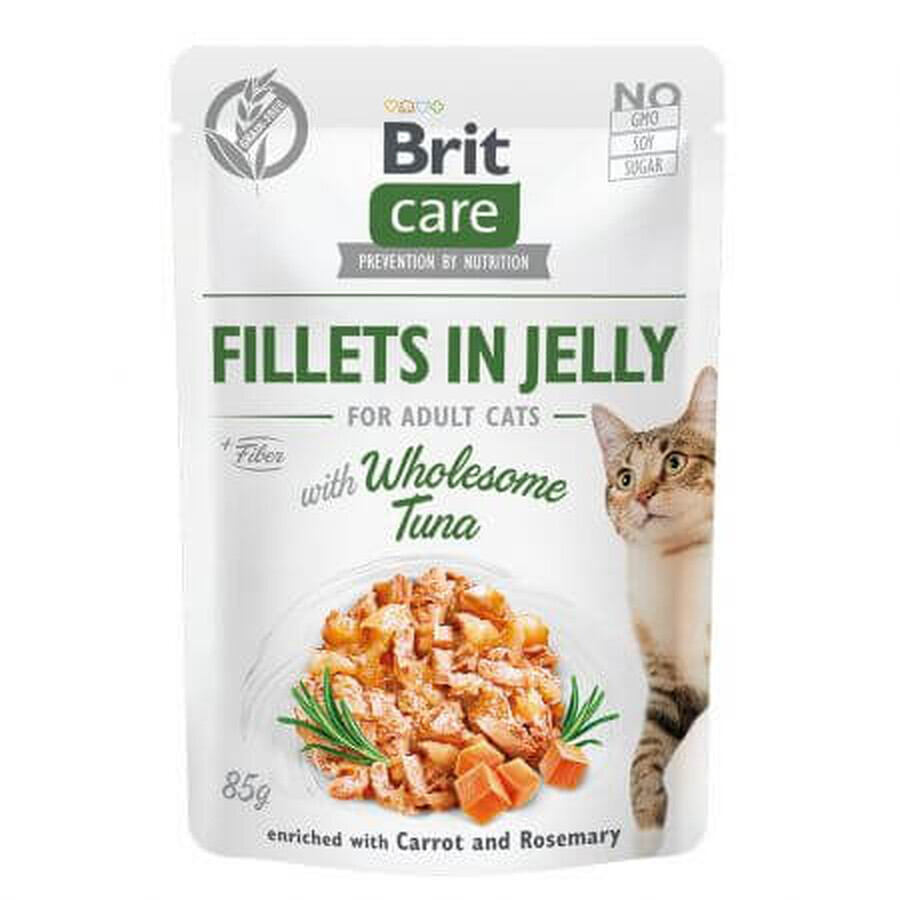 Brit Care Filetes en gelatina Atún sano, 85 g, Brit