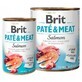 Pate &amp;amp; Meat Hundenassfutter mit Lachs, 800 g, Brit