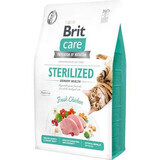 Trockenfutter mit Huhn für sterilisierte Katzen Brit Care GF Sterilized Urinary Health, 2 kg, Brit