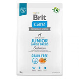 Brit Care getreidefreies Junior Hundefutter für große Rassen mit Lachs, 3 kg, Brit