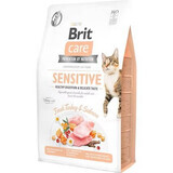 Brit Care GF Healthy Digestion &amp; Delicate Taste Katzentrockenfutter mit Lachs und Truthahn, 2 kg, Brit