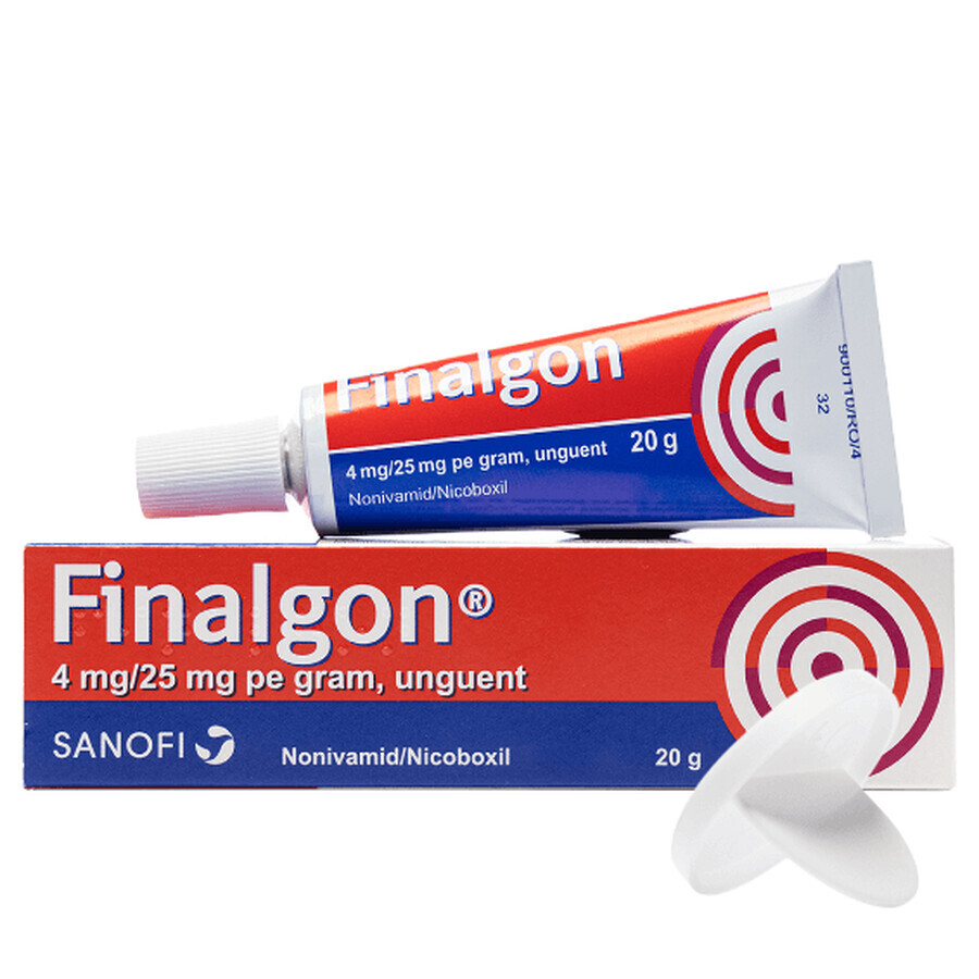 FINALGON 4 mg/25 mg per grammo, unguento 20 g, Sanofi