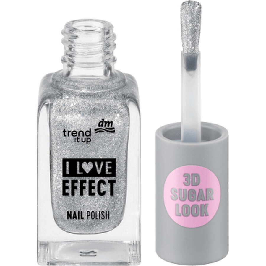 Trend !t up Effekt-Nagellack 010 Silber Glitter, 8 ml