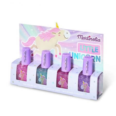 Set patru lacuri de unghii Little Unicorn, Martinelia