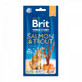 Recompense cu somon si pastrav pentru pisici Premium By Nature Cat Sticks, 3 bucati, Brit