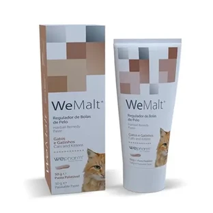 WeMalt pasta appetibile per gatti contro i tricobezoari, 50 g, WePharm