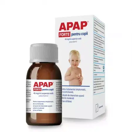 Apap Forte für Kinder, 40 mg/ml Suspension zum Einnehmen, 85 ml, USP