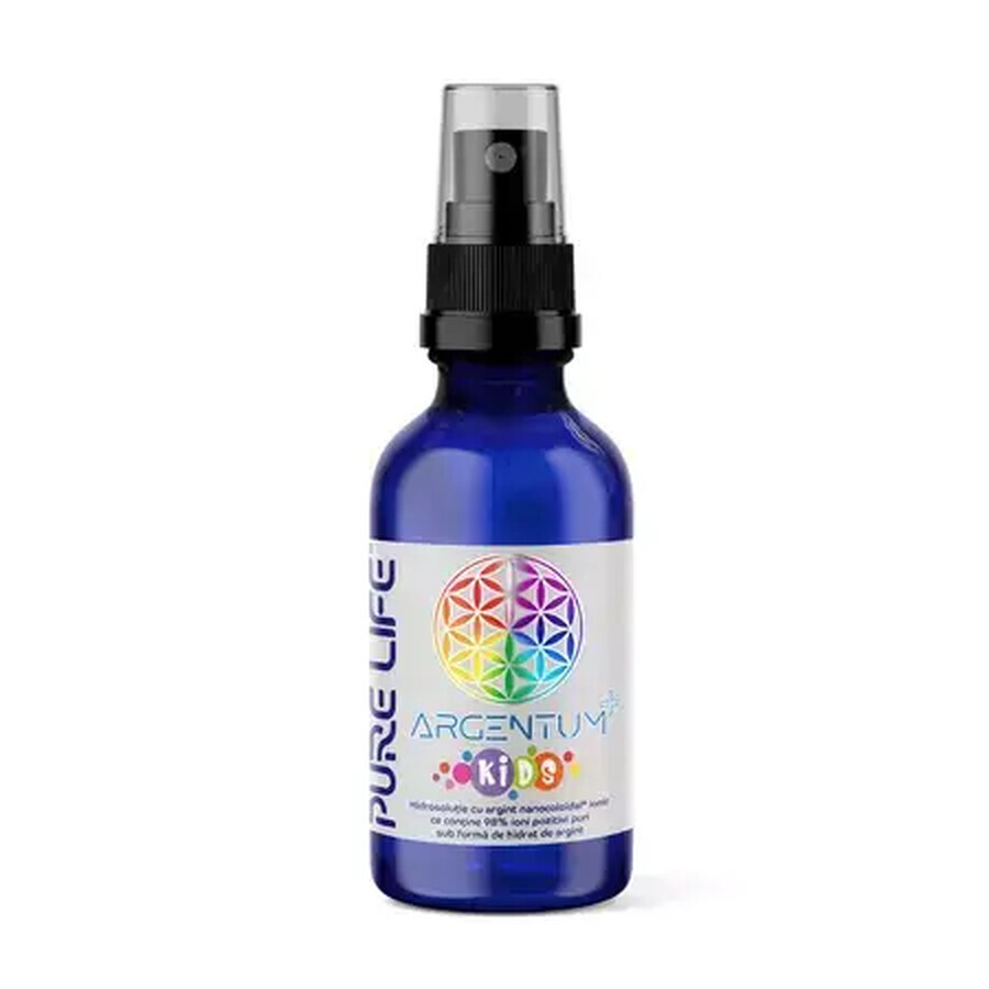 Argint nanocoloidal Argentum+ Kids, 60 ml, Pure Life