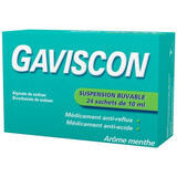 Gaviscon Menthol, 24 Beutel, Reckitt Benckiser Healthcare