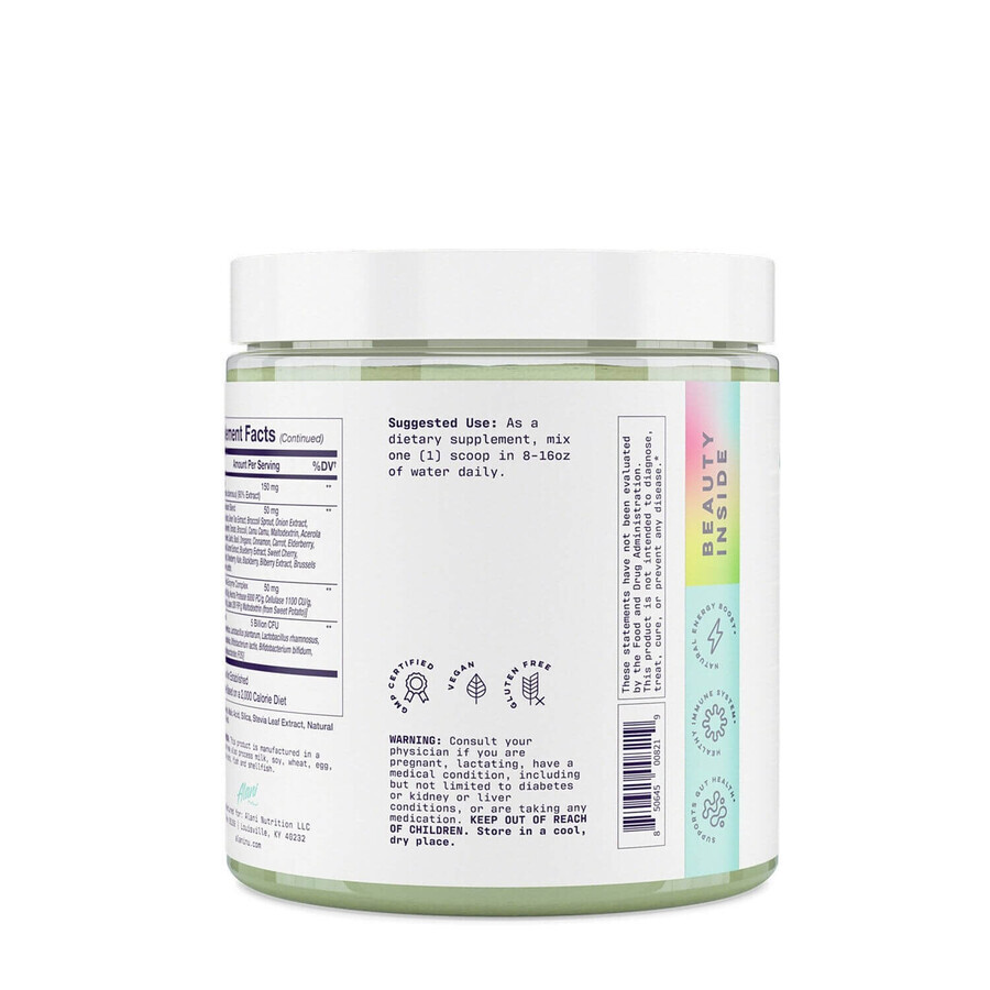 Alani NU Super Greens, Amestec de Super-Alimente Verzi cu Aroma Naturala, 219 g, GNC