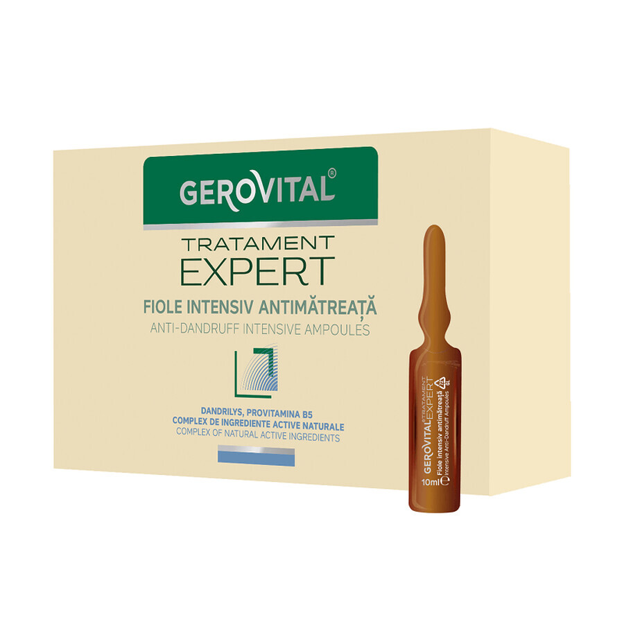 Gerovital Intensive Anti-Malaria-Fläschchen Expert Behandlung, 10 Fläschchen x 10 ml, Farmec