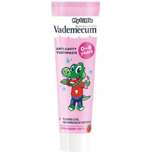 Zahnpasta mit Erdbeergeschmack für Kinder, 0 - 6 Jahre, 50 ml, Vademecum