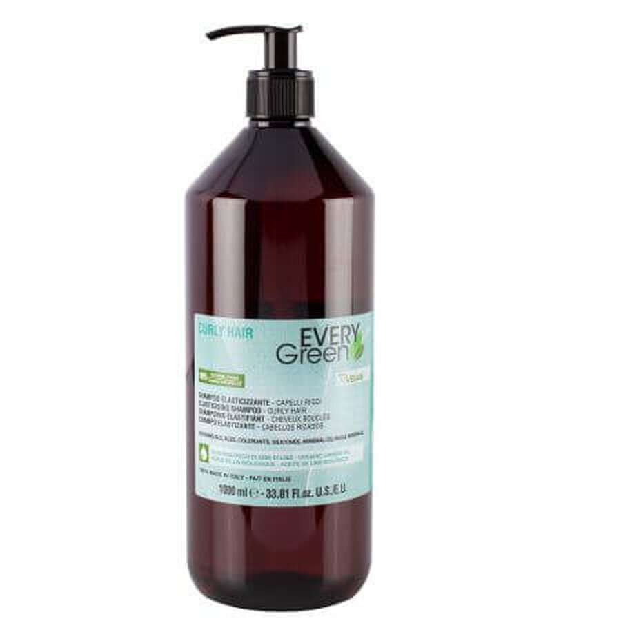 Sampon pentru par cret Elasticising, 1000 ml, Every Green