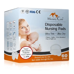 Ultracienkie wkładki laktacyjne Stay Dry, 60 sztuk, Mommy Care