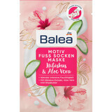 Balea Fußmaske mit Hibiskus und Aloe vera, 1 Stück