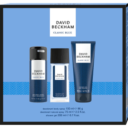 David Beckham Set deodorant natural spray + gel de duș +deodorant, 1 buc