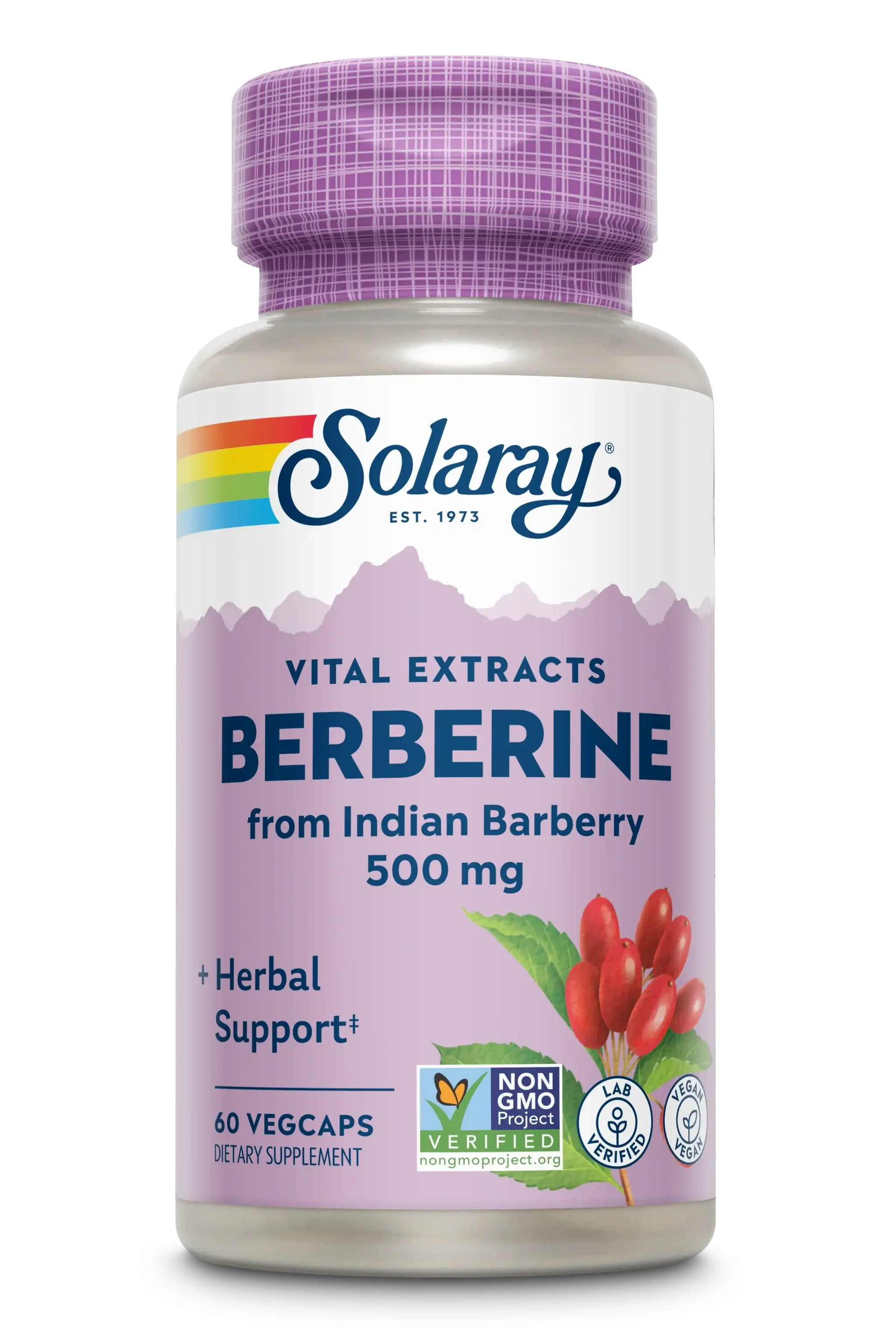 Berberin, 60 vegetarische Kapseln, Solaray