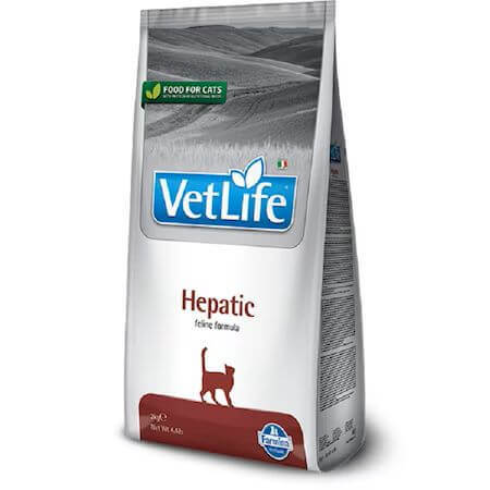 Hrana uscata cu pui pentru pisici Hepatic, 2 Kg, Vet Life