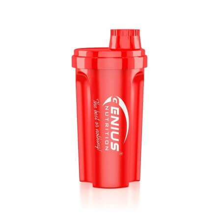 Shaker rosu 700 ml Royal, 1 bucata, Genius Nutrition