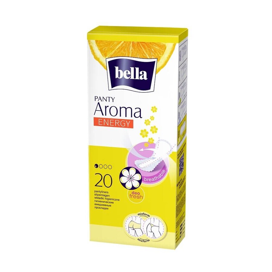 Absorbante zilnice Panty Aroma Energy, 20 bucăți, Bella