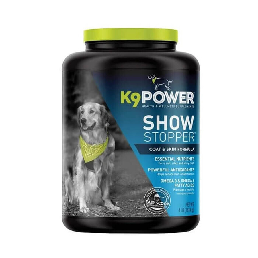 Nahrungsergänzungsmittel für Haut und Fell für Hunde Show Stopper, 454 g, K9Power