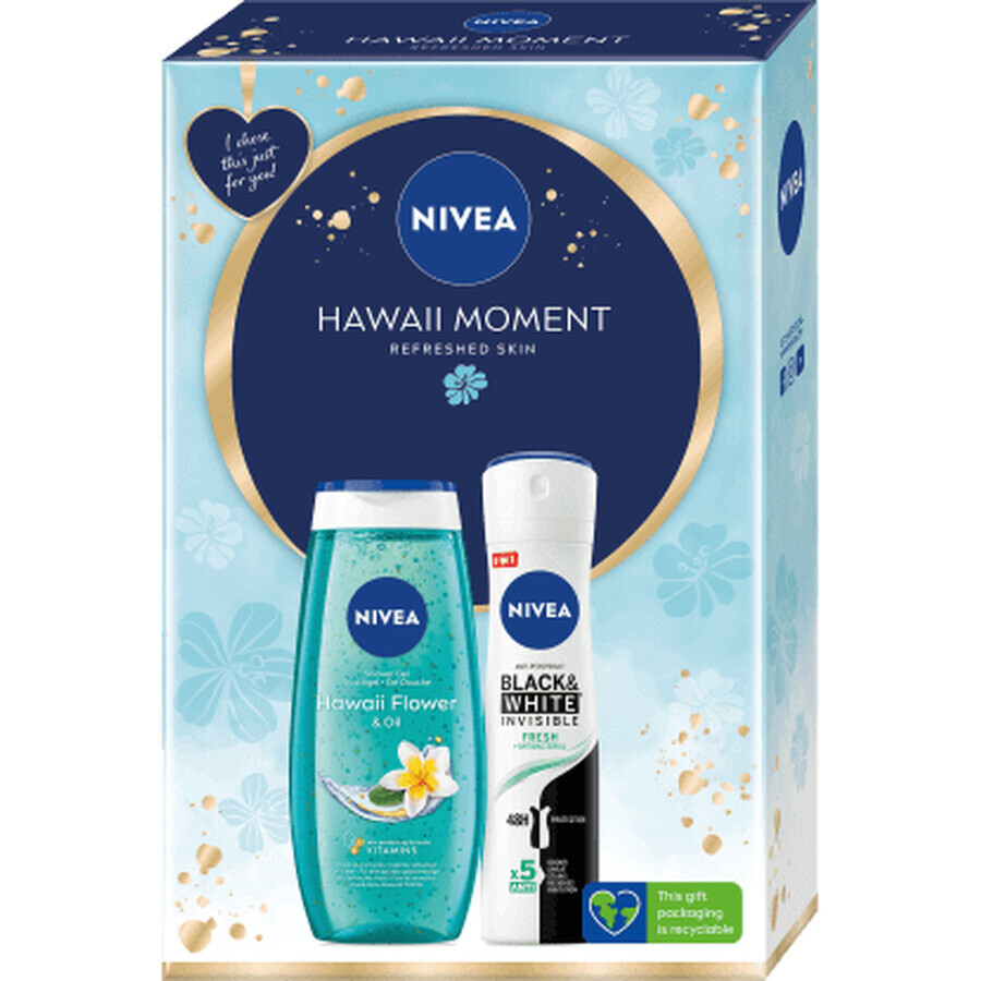 Nivea Set cadou HAWAII MOMENT gel de duș + deodorant, 1 buc