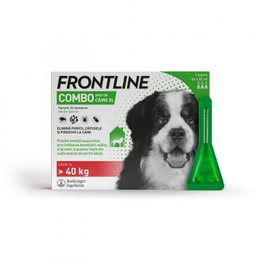 Frontline Combo Spot On Perro XL - 4,05 ml pipeta verde, 3 pipetas, Frontline