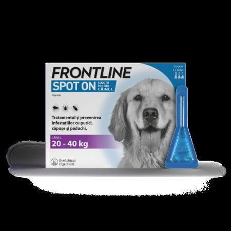 Frontline Spot On L, 20-40 kg, 3 pipete, Frontline