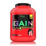 Gainer cu aroma de capsuni iGain, 2750 g, Genius Nutrition