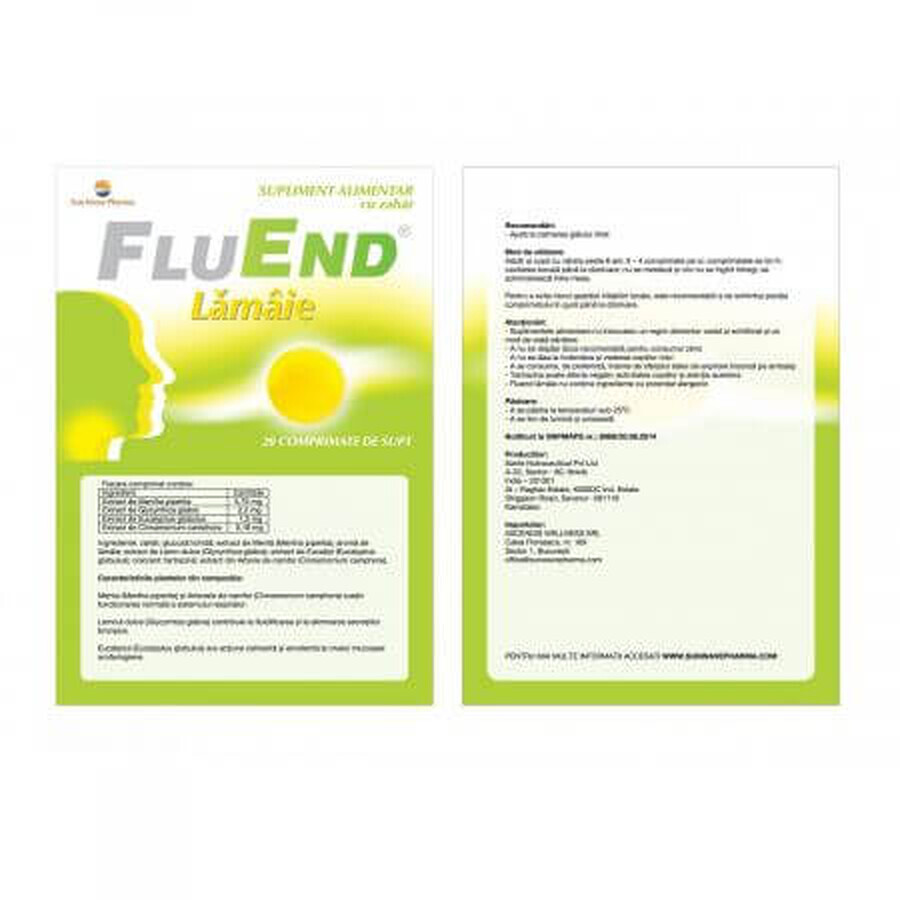 FluEnd lemon, 20 Tabletten, Sun Wave Pharma
