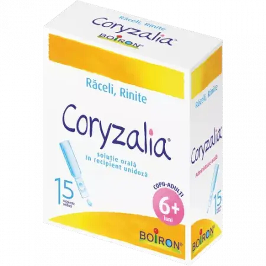 Coryzalia, soluţie orală în recipient unidoză, 15 unidoze, Boiron