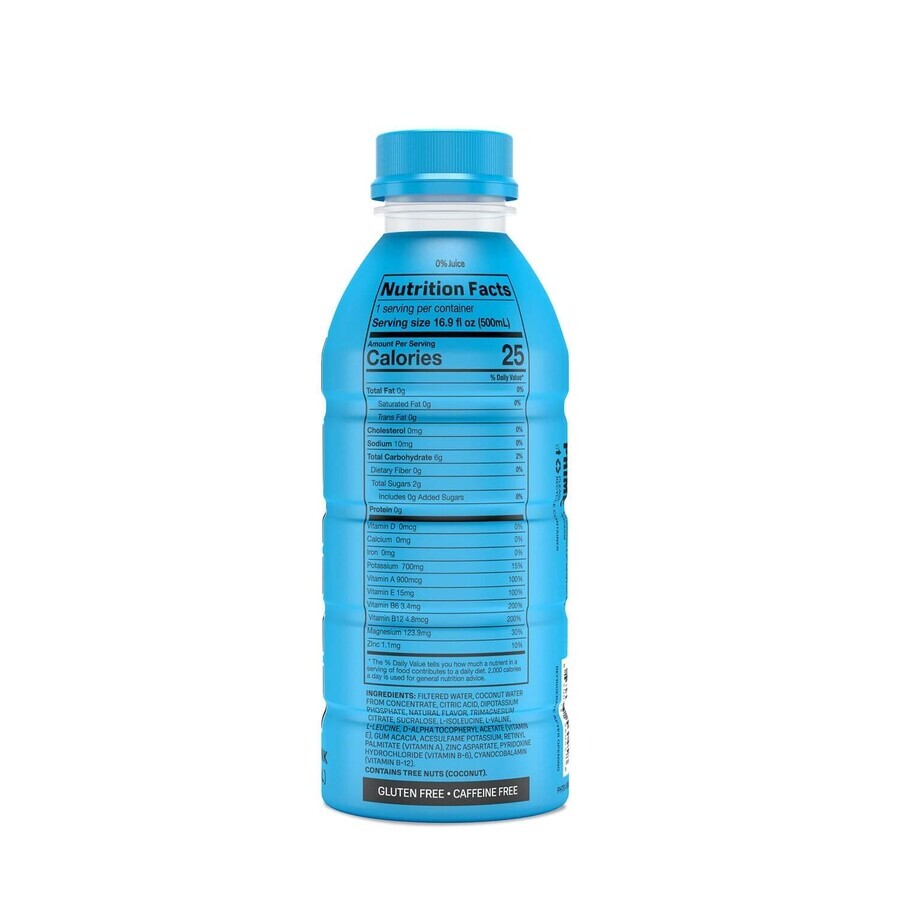 Prime Hydration Rehydrationsgetränk mit blauem Himbeergeschmack, 500 ml, GNC