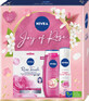 Nivea Set cadou Joy of Rose deodorant + gel de duș +mască, 1 buc