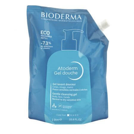 Bioderma Atoderm Rezerva eco, gel de dus, 1000 ml