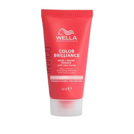 Masca pentru par vopsit fin si normal Invigo Color Brilliance Fine/Normal, 30 ml, Wella Professionals