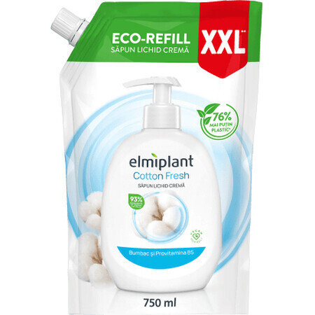 Elmiplant Rezervă săpun lichid Cotton Fresh, 750 ml