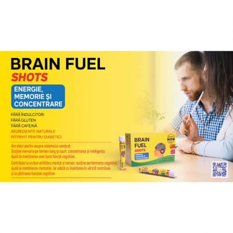 Royal Brain Fuel Shots, 10 fiole buvabile, Justin Pharma