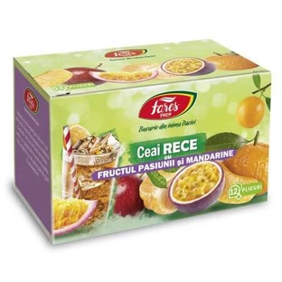 Cold tea with passion fruit and tangerines, 12 sachets, Fares