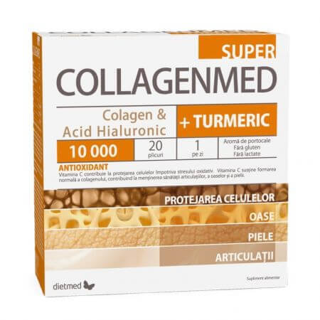 Collagenmed Super + Turmeric, 20 plicuri, Dietmed