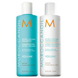 Pachet Extra Volume Sampon, 250 ml + Balsam, 250 ml, Moroccanoil