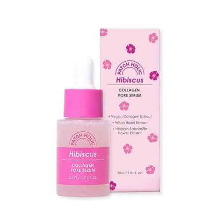 Serum pentru luminozitate si minimizarea porilor cu colagen vegan, 30 ml, Patch Holic