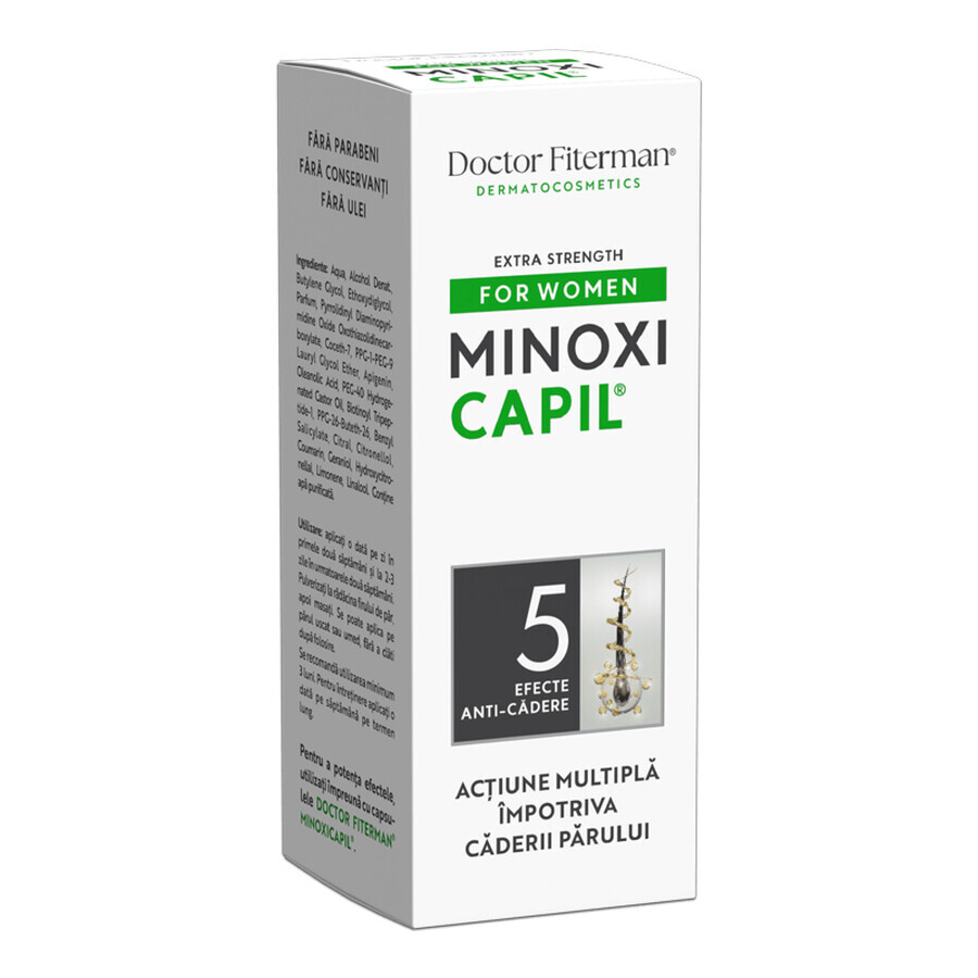 Minoxi Сapil 5, Spray gegen Haarausfall für Frauen, 60 ml, Doktor Fiterman