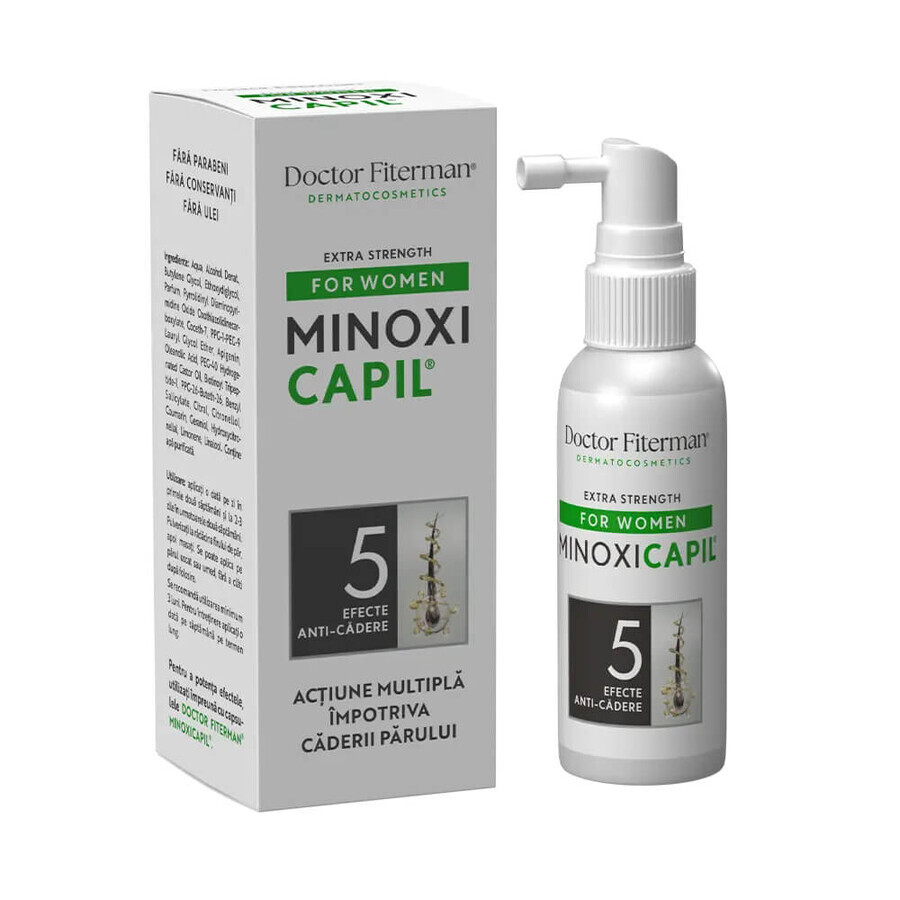 Minoxi Сapil 5, Spray gegen Haarausfall für Frauen, 60 ml, Doktor Fiterman