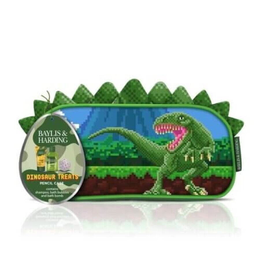 Set Dinosaur: penar, spumant baie 100 ml, bila efervescenta 45 g, sampon 50 ml  BAYLIS & HARDING