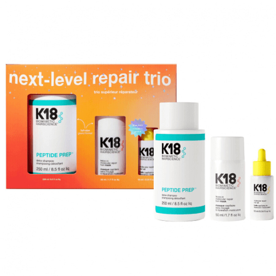 Biomimetic Hairscience next level repair trio K18 Haarreparaturset