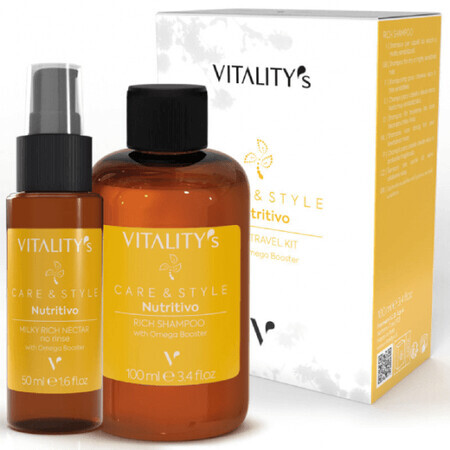 Vitality's Care&Style Nutritivo Rich Travel Kit für trockenes Haar 1x100ml 1x50ml
