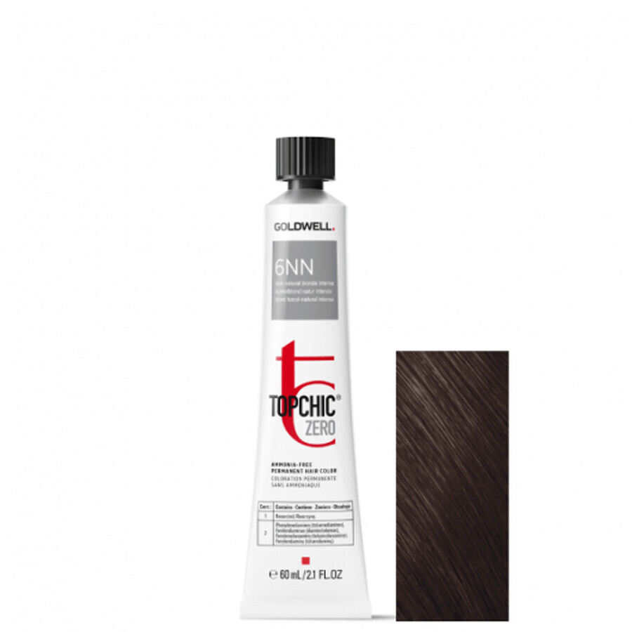 Goldwell Topchic Zero 6NN Ammoniakfreie permanente Haarfarbe 60ml